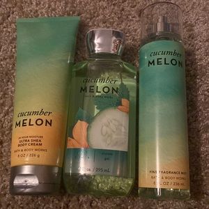 Cucumber Melon Bath & Body Works set